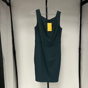 MM Lafleur Cynthia 2.0 Dress-Washable Wool Twill: Blue Jade